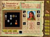Part of the inventory menu from the Parhedros fantasy role-playing game