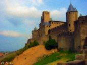 a faerie castle in the fantasy role-playing world of Parhedros